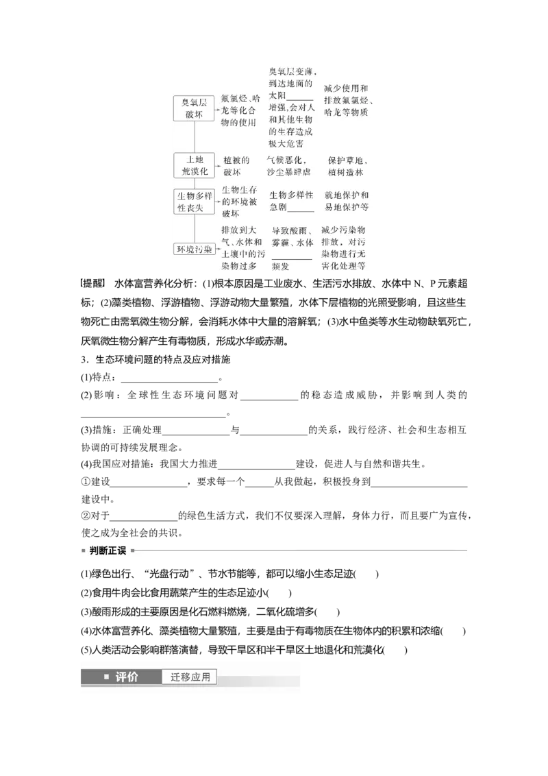 第九单元　第55课时　人与环境_2025年新高考资料_一轮复习_2025大一轮复习讲义+课件（完结）_2025大一轮复习讲义生物学生用书Word版文档整书_2025大一轮复习讲义
