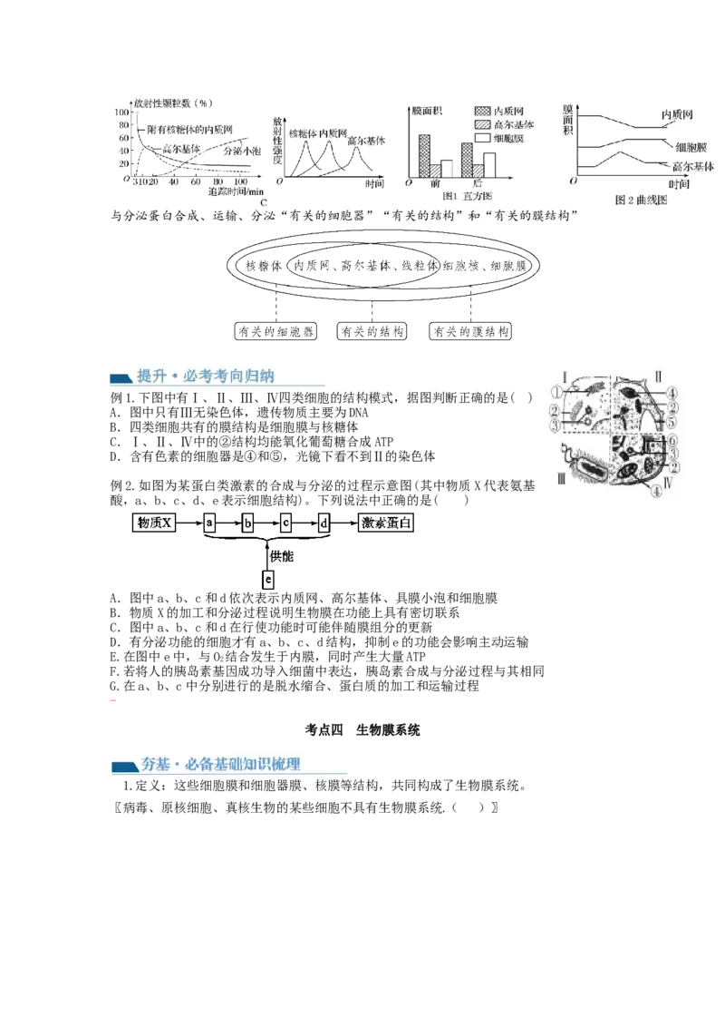 第6讲细胞质和生物膜系统（讲义）（学生版）_新高考复习资料_2024年新高考复习资料_一轮复习资料_完2024年高考生物一轮复习讲练测(课件+讲义+练习)（新高考）_讲义+练习