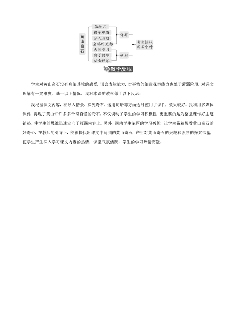 8黄山奇石精华版教案_二年级上册_赠送资料-25年秋期课件+教案_第四单元_8黄山奇石