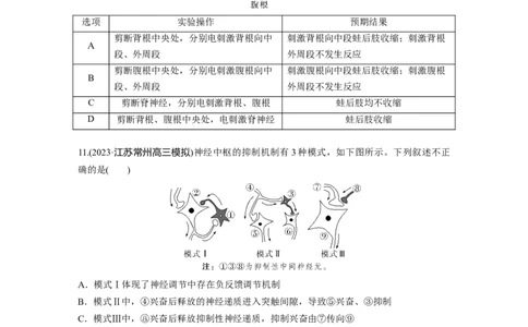 第8单元　课时练2　神经调节的结构基础及基本方式_新高考复习资料_2024年新高考复习资料_一轮复习资料_完2024生物步步高大一轮复习（课件+讲义）_学生版在此文件夹_一轮复习69练