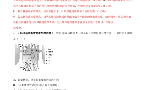 第二单元物质运输、酶与ATP（作业_新高考复习资料_2022年新高考复习资料_2022届一轮复习讲练结合7.13更新_系列一_第二单元物质运输、酶与ATP