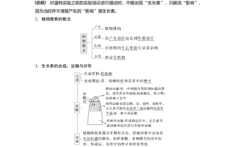 第八单元　第44课时　植物生长素_2025年新高考资料_一轮复习_2025大一轮复习讲义+课件（完结）_2025大一轮复习讲义生物教师用书Word版文档整书_配套Word版文档第七~十单元