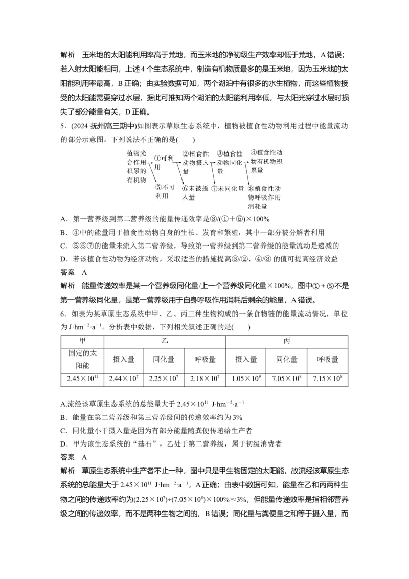 第九单元　第52课时　生态系统的能量流动_2025年新高考资料_一轮复习_2025大一轮复习讲义+课件（完结）_2025大一轮复习讲义生物教师用书Word版文档整书_配套Word版文档第七~十单元