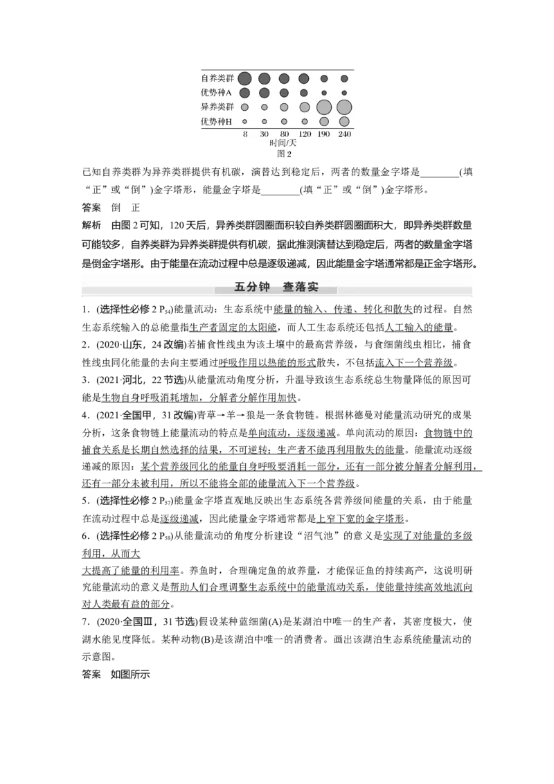第九单元　第52课时　生态系统的能量流动_2025年新高考资料_一轮复习_2025大一轮复习讲义+课件（完结）_2025大一轮复习讲义生物教师用书Word版文档整书_配套Word版文档第七~十单元