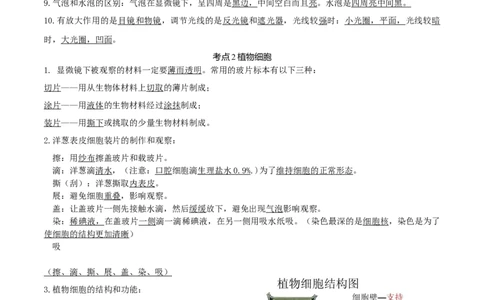 专题02细胞是生命活动的基本单位（知识帮）-备战2023年中考生物一轮复习考点帮（全国通用）_6生物中考复习_2023年中考复习资料_一轮复习