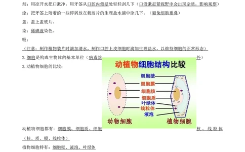 专题02细胞是生命活动的基本单位（知识帮）-备战2023年中考生物一轮复习考点帮（全国通用）_6生物中考复习_2023年中考复习资料_一轮复习