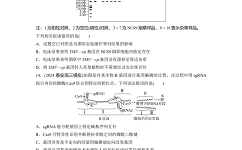 第十单元　课时练63　生物技术的安全性与伦理问题_2025年新高考资料_一轮复习_2025大一轮复习讲义+课件（完结）_2025大一轮复习讲义生物学生用书Word版文档整书_2025一轮复习73练