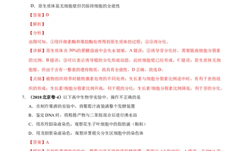 第十四单元生物技术实践（作业）_新高考复习资料_2022年新高考复习资料_2022届一轮复习讲练结合7.13更新_系列一_第十四单元生物技术实践