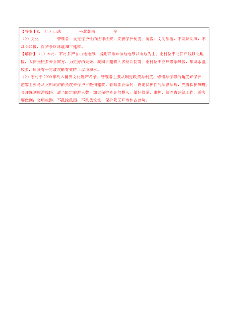 专题05居民与聚落-2023年中考地理总复习真题探究与变式训练（全国通用）（解析版）_7地理中考复习_2023年中考复习资料_专项复习_2023年中考地理总复习真题探究与变式训练（全国通用）
