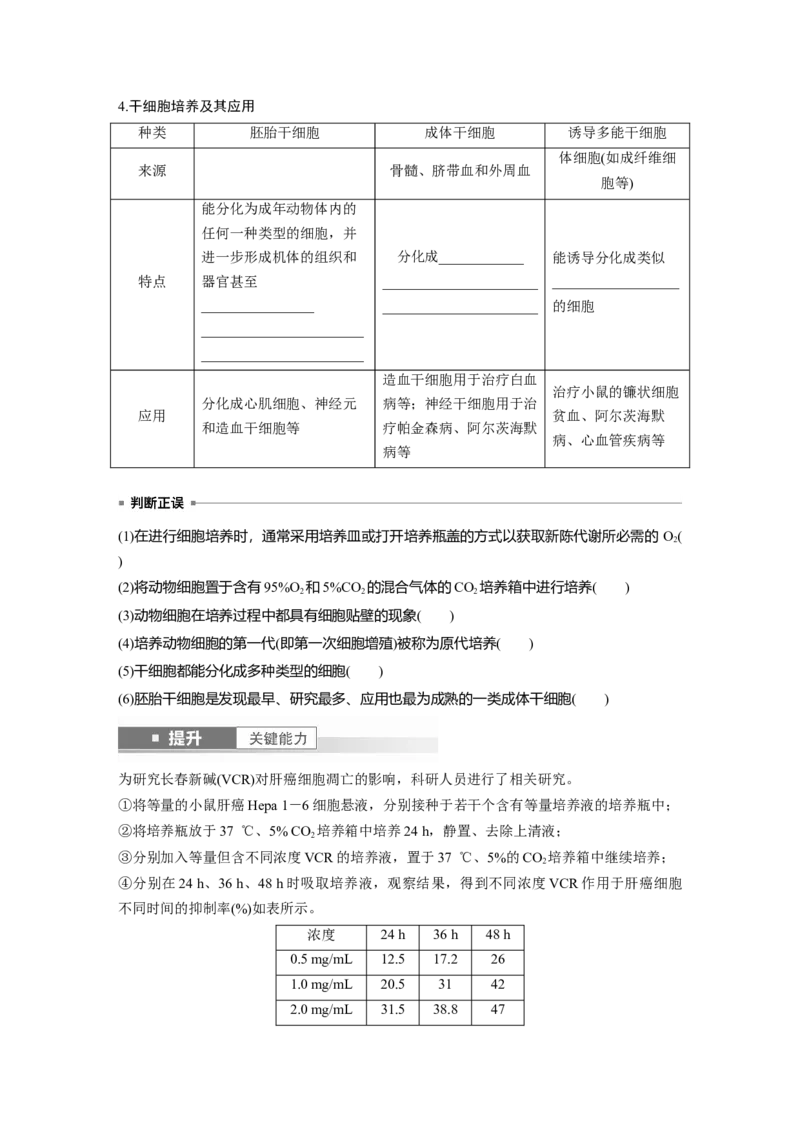 第十单元　第59课时　动物细胞工程_新高考复习资料_2025年新高考资料_2025新高考一轮复习生物_2025大一轮复习讲义生物人教版学生用书Word版文档整书_2025大一轮复习讲义