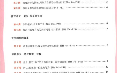 25秋《周末小测卷》3年级上册数学人教版周末复习清单_2026春季学期_周末预测小卷_2026《一本&bull;周末小测卷》（1-6年级下）（数学）（人教版）_小白鸥周末小测卷数学3年级上册
