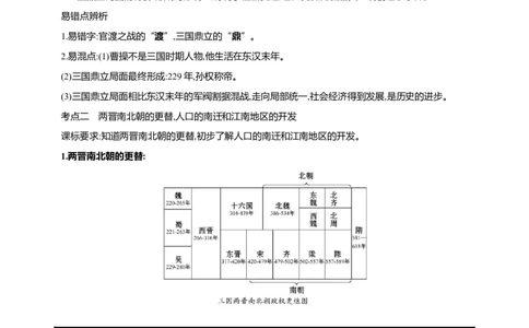 5第五单元三国两晋南北朝时期：政权分立与民族交融(第16-20课)中考历史总复习讲练学案（含解析）_8历史中考复习_2023年中考复习资料_专项复习