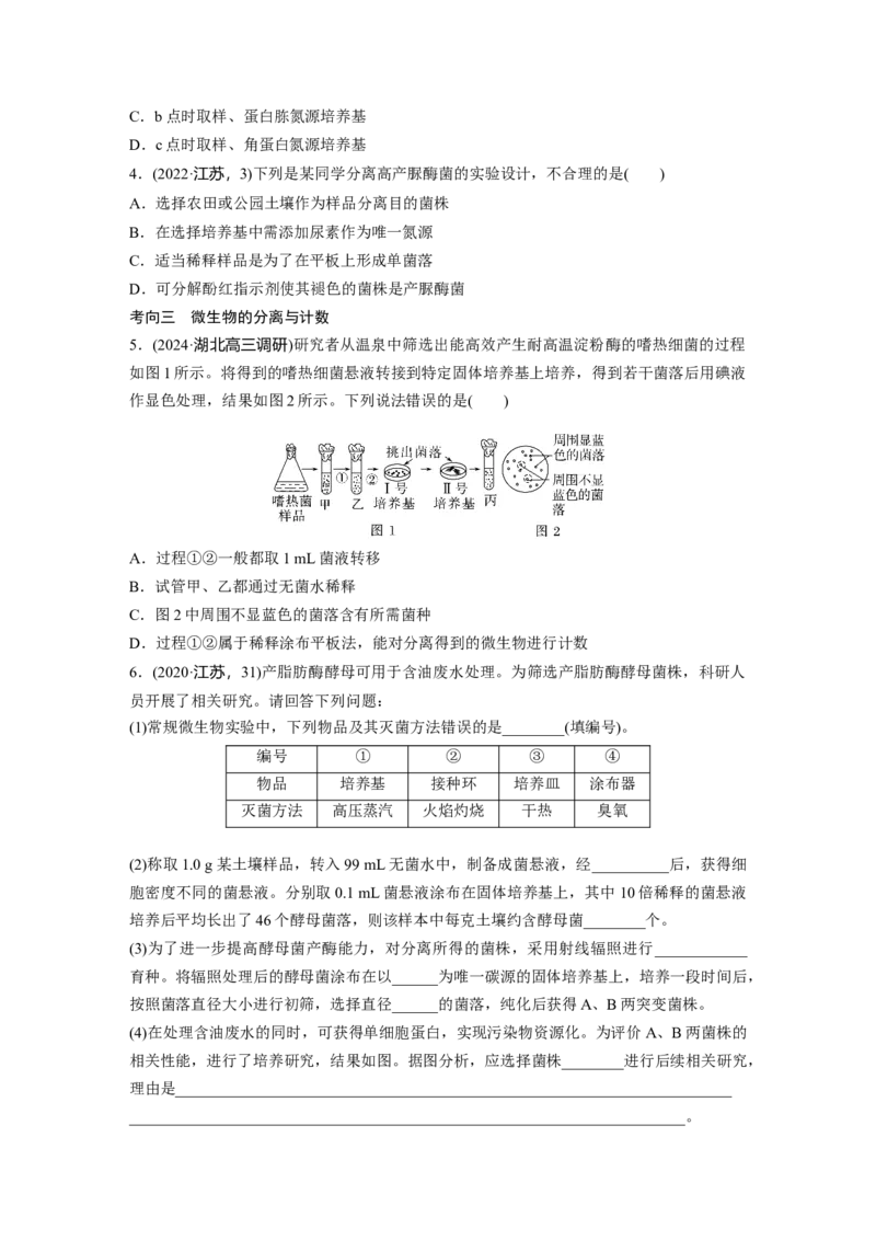 第十单元　第57课时　微生物的培养技术与应用_2025年新高考资料_一轮复习_2025大一轮复习讲义+课件（完结）_2025大一轮复习讲义生物学生用书Word版文档整书_2025大一轮复习讲义