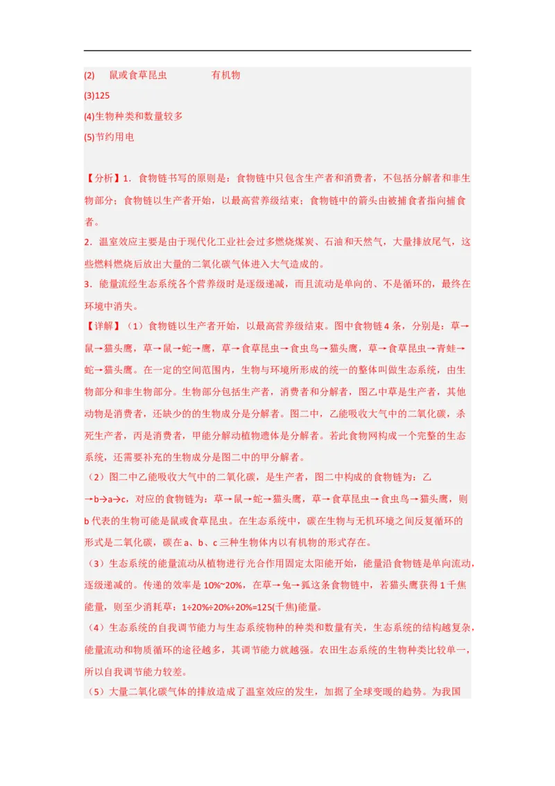 专题01生物与环境-备战2023年中考生物核心考点梳理与必背_6生物中考复习_2023年中考复习资料_专项复习_备战2023年中考生物核心考点梳理与必背