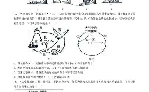 专题02生态系统和生物圈（原卷版）_6生物中考复习_2024年中考复习资料_一轮复习资料_完精准复习课件精讲ppt+习题精练备战2024年中考生物一轮复习全考点通关_配套练习