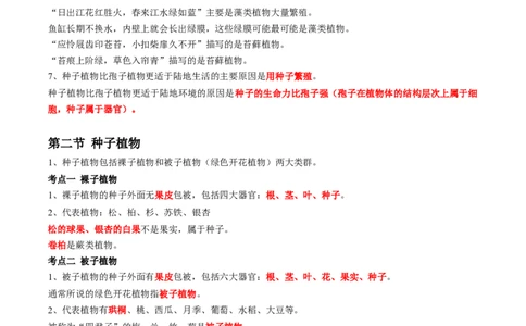专题05生物圈中有哪些绿色植物-2022年中考生物一轮复习抓重点考典型（人教版）（解析版）_6生物中考复习_2023年中考复习资料_一轮复习_2022年中考生物一轮复习抓重点考典型（人教版）