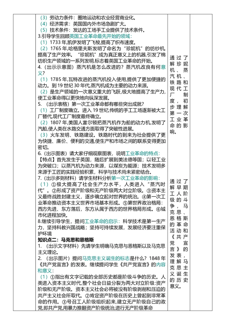 28工业革命和国际共产主义运动兴起（教案）_8历史中考复习_2026年中考复习（更新中）_2026中考历史一轮复习课件+教案+单元测试卷_教案