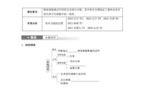 第四单元　第19课时　细胞的增殖_2025年新高考资料_一轮复习_2025大一轮复习讲义+课件（完结）_2025大一轮复习讲义生物学生用书Word版文档整书_2025大一轮复习讲义