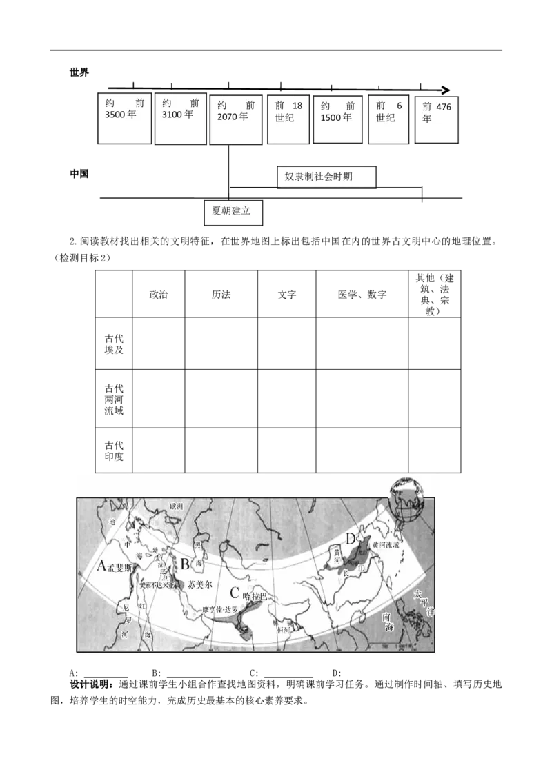 专题01古代亚非文明（学历案）-2020年中考历史一轮复习学历案+课件+教学设计+测试+背诵清单（部编版）_8历史中考复习_2023年中考复习资料_一轮复习