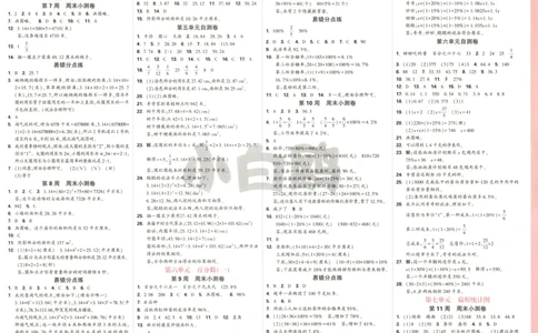 25秋《周末小测卷》6年级上册数学人教版答案_2026春季学期_周末预测小卷_2026《一本&bull;周末小测卷》（1-6年级下）（数学）（人教版）_赠送：2026小白鸥周末小测卷数学1-6年级上册