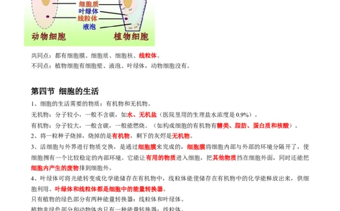 专题03细胞是生命活动的基本单位-2022年中考生物一轮复习抓重点考典型（人教版）（原卷版）_6生物中考复习_2023年中考复习资料_一轮复习_2022年中考生物一轮复习抓重点考典型（人教版）