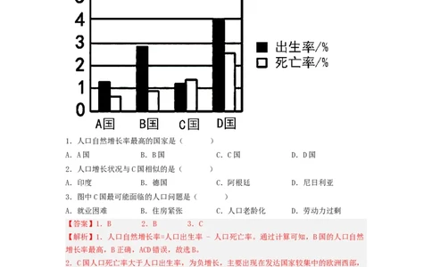 专题05居民与文化、发展与合作（专项测试）（解析版）-2023年中考地理一轮复习讲练测_7地理中考复习_2023年中考复习资料_一轮复习_2023年中考地理一轮复习讲练测