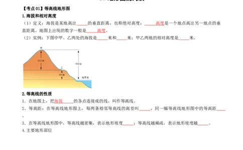 专题03地图和地形图（背记帮）-备战2024年中考地理一轮复习考点帮（全国通用）（挖空版）_7地理中考复习_2024年中考复习资料_一轮复习资料_配套背记资料（挖空版）