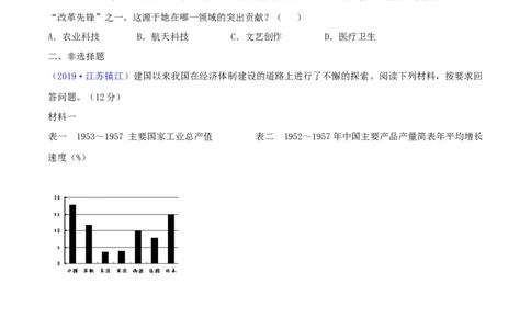 专题03中国特色社会主义道路（测试)（原卷版）_8历史中考复习_2023年中考复习资料_一轮复习_2023中考历史一轮复习学历案+教学设计+课件+测试+背诵清单(部编版)-----