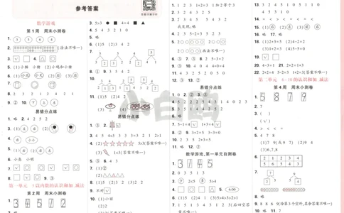 25秋《周末小测卷》1年级上册数学人教版答案_2026春季学期_周末预测小卷_2026《一本&bull;周末小测卷》（1-6年级下）（数学）（人教版）_赠送：2026小白鸥周末小测卷数学1-6年级上册