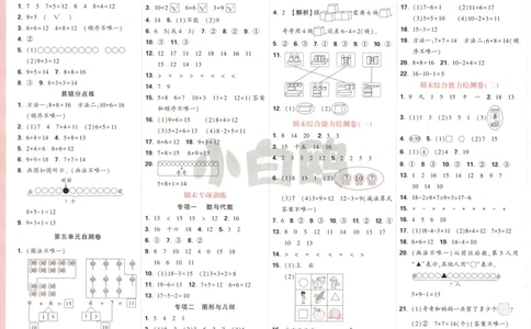25秋《周末小测卷》1年级上册数学人教版答案_2026春季学期_周末预测小卷_2026《一本&bull;周末小测卷》（1-6年级下）（数学）（人教版）_赠送：2026小白鸥周末小测卷数学1-6年级上册