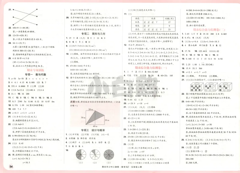 25秋《周末小测卷》5年级上册数学人教版答案_2026春季学期_周末预测小卷_2026《一本&bull;周末小测卷》（1-6年级下）（数学）（人教版）_赠送：2026小白鸥周末小测卷数学1-6年级上册