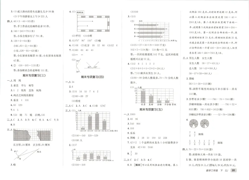 2026春+非常海淀单元测试A下册苏教版数学三年级_2026春季学期_2026《神龙鼎承&bull;非常海淀单元测试AB卷》（1-6年级下）（数学）（苏教版）