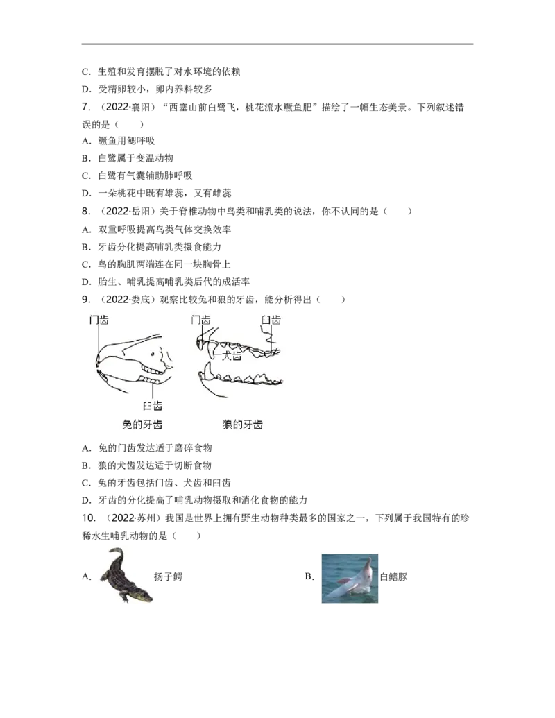 专题05生物圈中的其他生物（一）背诵清单+跟踪训练（学生版）_6生物中考复习_2023年中考复习资料_一轮复习_2023年中考生物一轮大单元复习过过过（全国通用）