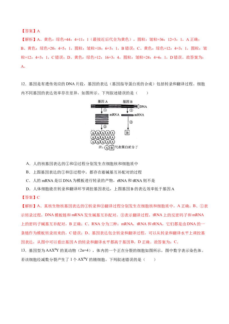 第十四单元基因工程及生物技术的安全性与伦理问题（B卷能力提升练）-2023年高考生物一轮复习单元滚动双测卷（新高考专用）（解析版）_新高考复习资料_2023年新高考复习资料