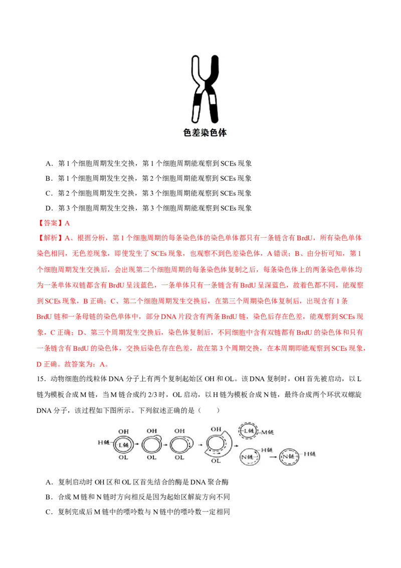 第十四单元基因工程及生物技术的安全性与伦理问题（B卷能力提升练）-2023年高考生物一轮复习单元滚动双测卷（新高考专用）（解析版）_新高考复习资料_2023年新高考复习资料
