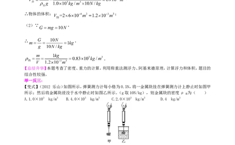 阿基米德原理(提高)知识讲解_初物_1初中物理_4初二物理人教版知识导学
