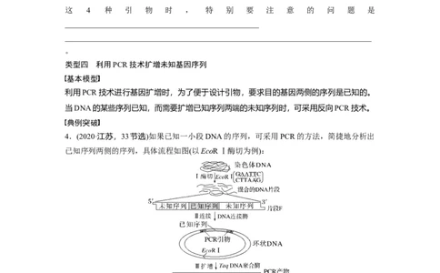 第十单元　专题突破10　综合PCR的基因工程问题_2025年新高考资料_一轮复习_2025大一轮复习讲义+课件（完结）_2025大一轮复习讲义生物学生用书Word版文档整书_2025大一轮复习讲义