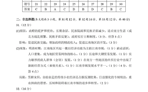 答案_2026年02月高一试卷_260219浙江省丽水市2025-2026学年上学期高一期末教学质量监控（全）_浙江省丽水市2025-2026学年上学期高一期末教学质量监控历史试题（图片版，含答案）