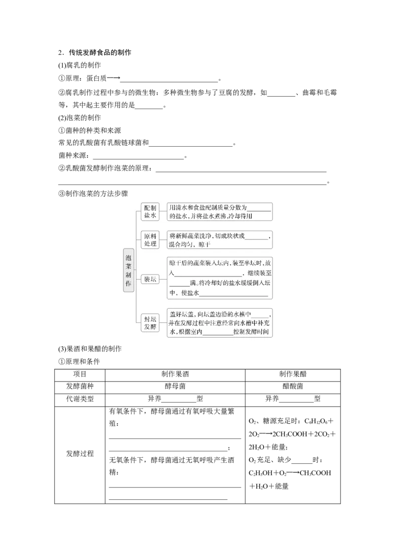 第十单元　第56课时　传统发酵技术的应用、发酵工程及其应用_2025年新高考资料_一轮复习_2025大一轮复习讲义+课件（完结）_2025大一轮复习讲义生物学生用书Word版文档整书