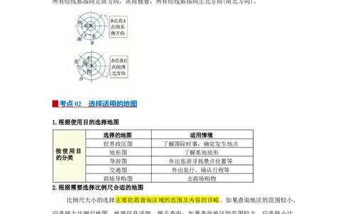 专题03地图（word）2025-2026学年初中地理人教版2024一轮复习学案知识点+习题（解析版）_7地理中考复习_2026年中考复习（更新中）_2026中考地理一轮考点复习学案+配套课件_习题