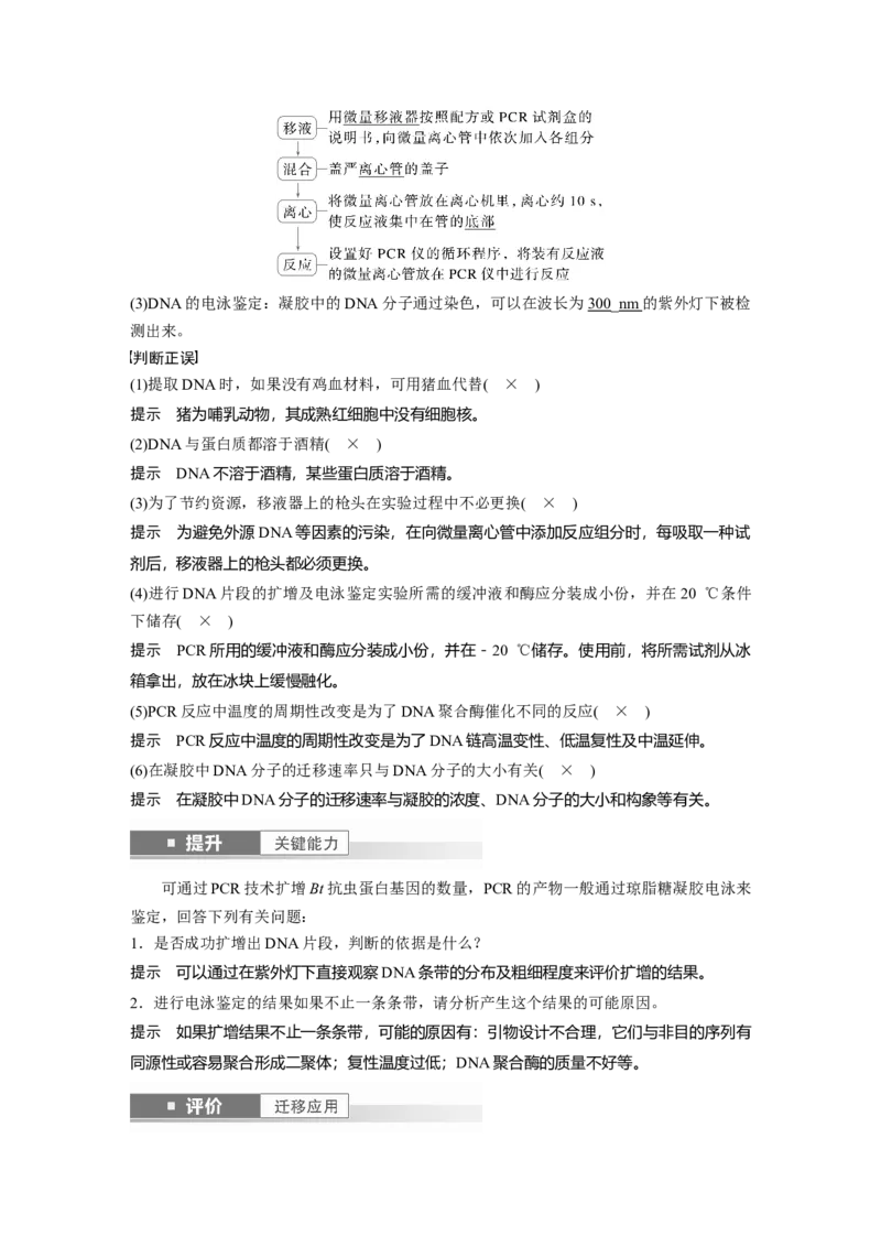 第十单元　第62课时　基因工程的应用、蛋白质工程、DNA的两个重要实验_新高考复习资料_2025年新高考资料_2025新高考一轮复习生物_配套Word版文档第七~十单元