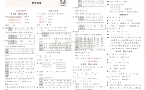 25秋《周末小测卷》2年级上册数学人教版答案_2026春季学期_周末预测小卷_2026《一本&bull;周末小测卷》（1-6年级下）（数学）（人教版）_赠送：2026小白鸥周末小测卷数学1-6年级上册