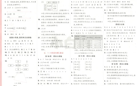 25秋《周末小测卷》2年级上册数学人教版答案_2026春季学期_周末预测小卷_2026《一本&bull;周末小测卷》（1-6年级下）（数学）（人教版）_赠送：2026小白鸥周末小测卷数学1-6年级上册