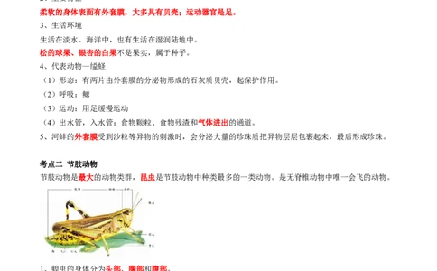 专题15动物的主要类群-2022年中考生物一轮复习抓重点考典型（人教版）（解析版）_6生物中考复习_2023年中考复习资料_一轮复习_2022年中考生物一轮复习抓重点考典型（人教版）