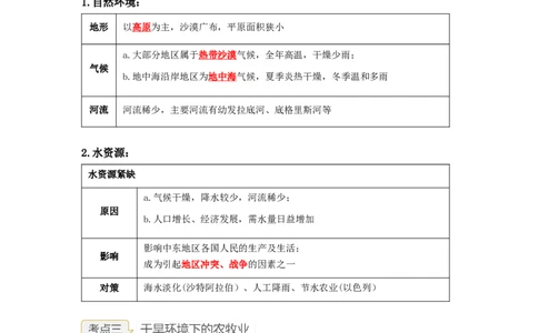 专题09了解区域-中东地区、欧洲西部（讲义）（解析版）-2023年中考地理一轮复习讲练测_7地理中考复习_2023年中考复习资料_一轮复习_2023年中考地理一轮复习讲练测