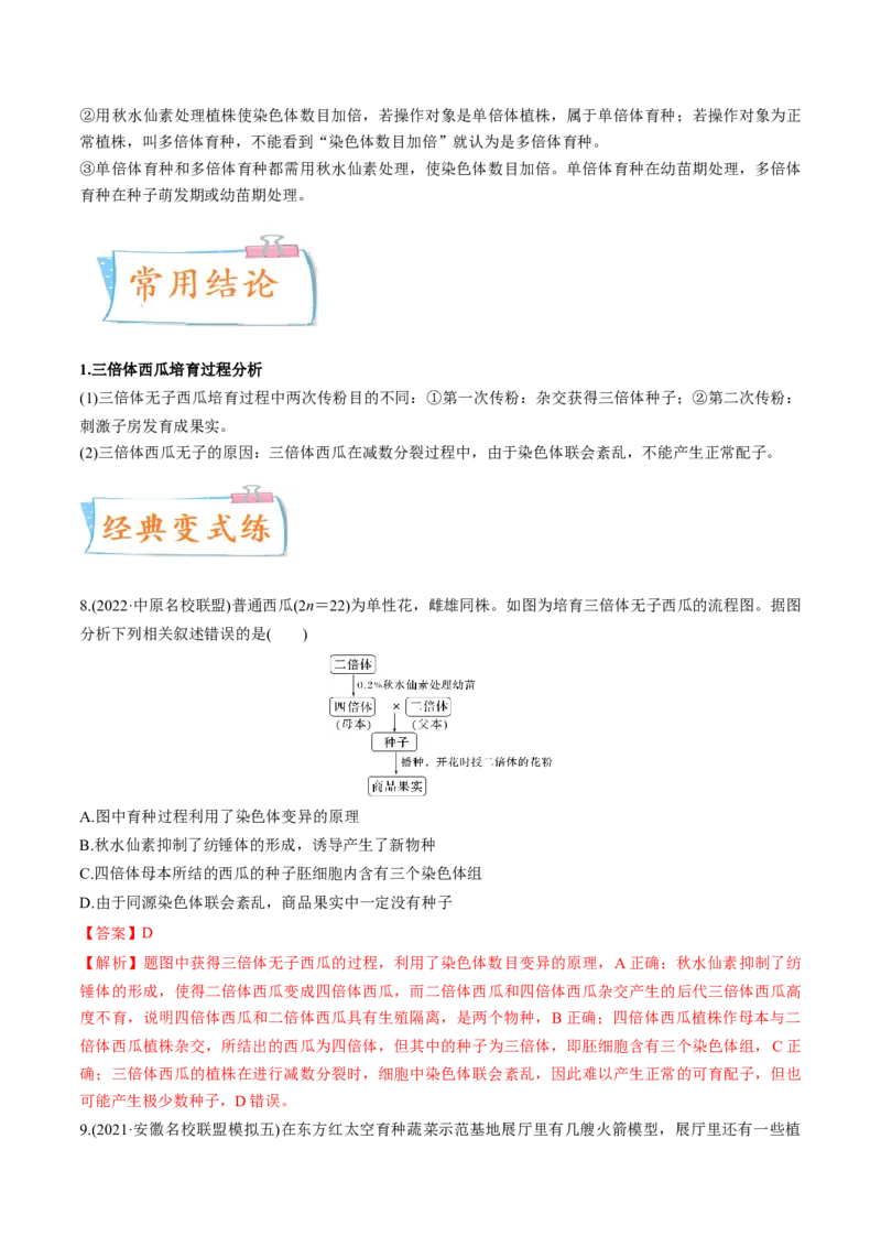 考向14基因突变及其他变异-备战2023年高考生物一轮复习考点微专题（全国通用）（解析版）(1)_通用版（老高考）复习资料_2023年复习资料_一轮复习