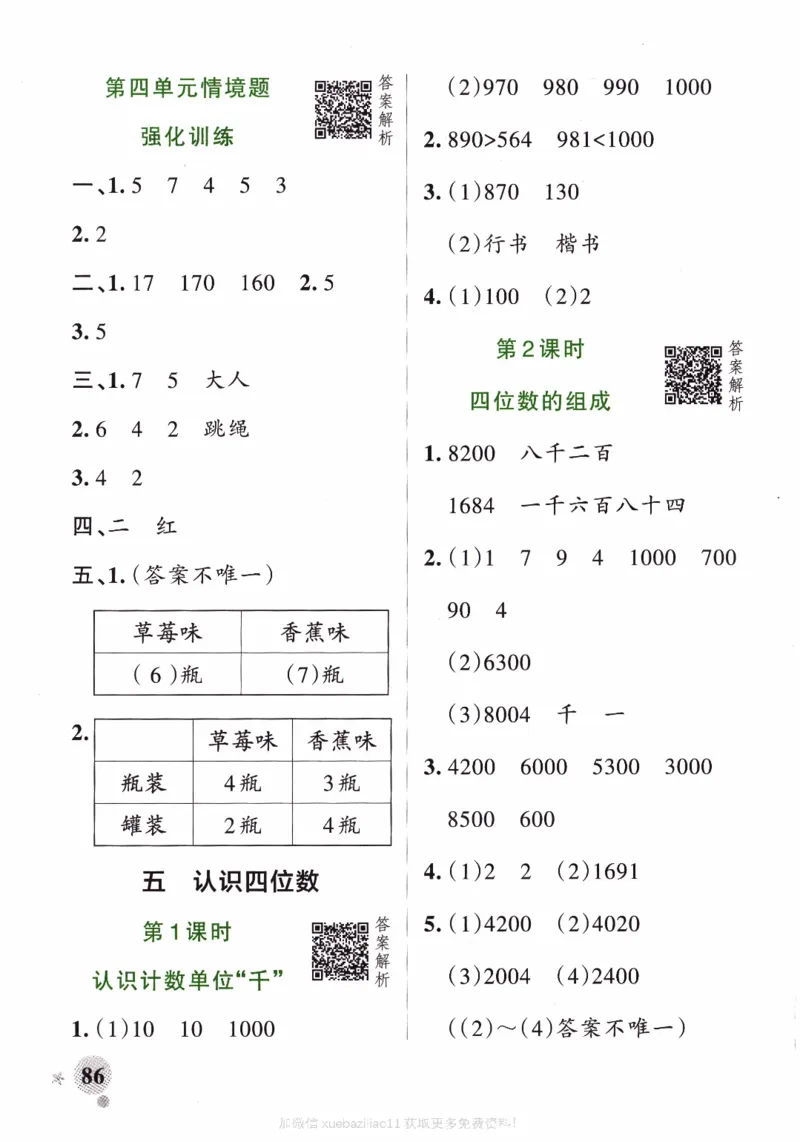 26春《小学学霸作业本--答案》苏教数学2下_26春《小学学霸作业本》_26春学霸作业本数学苏教1236_26春《小学学霸作业本》苏教数学2下