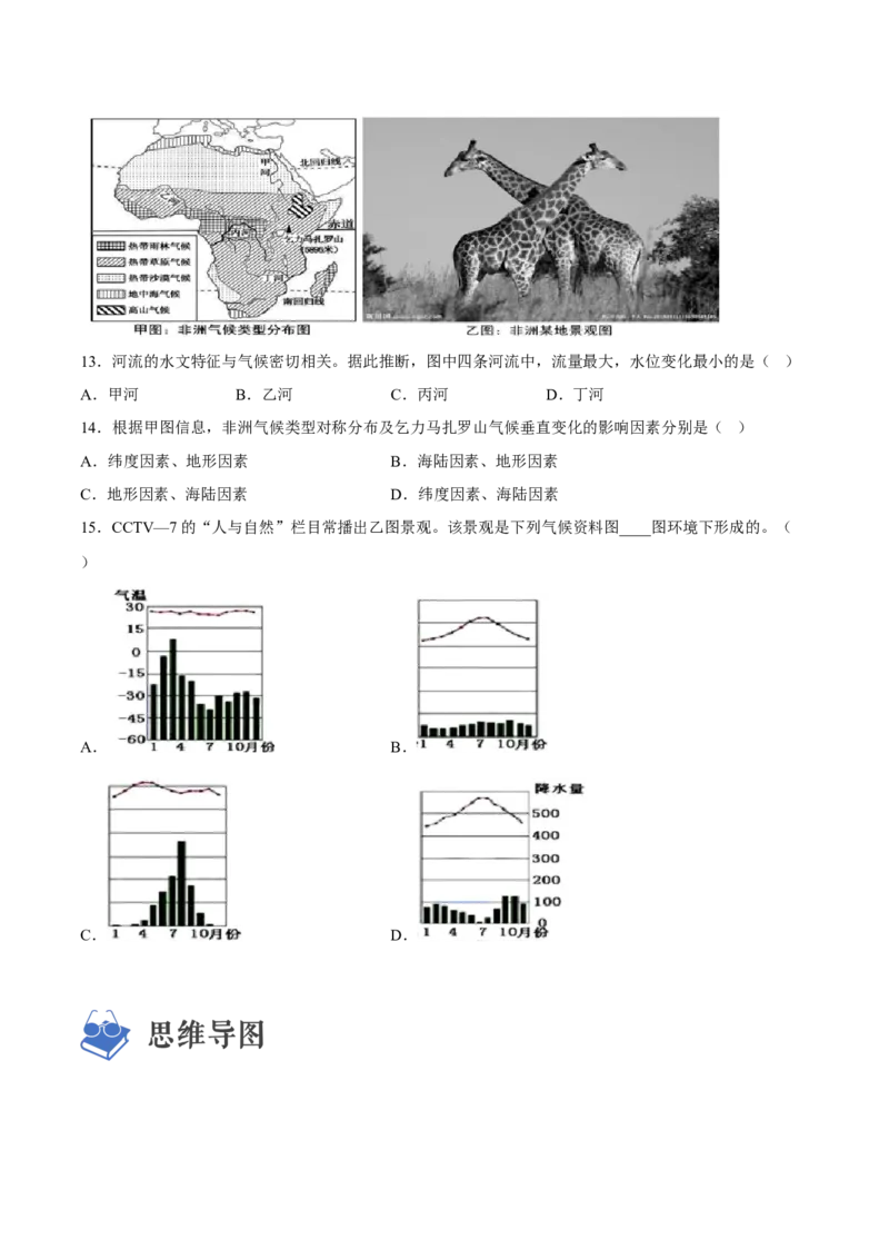 专题07认识大洲-非洲、美洲（讲义）（原卷版）-2023年中考地理一轮复习讲练测_7地理中考复习_2023年中考复习资料_一轮复习_2023年中考地理一轮复习讲练测