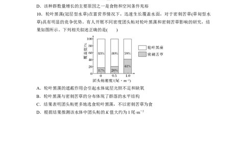 考前特训　专项二(七)生物与环境_通用版（老高考）复习资料_2023年复习资料_二轮复习_2023年高考生物二轮复习讲义+课件（全国版）_2023年高考生物二轮复习讲义（全国版）_学生版