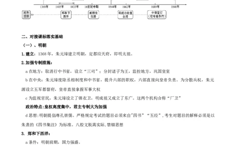 专题07明清时期：统一多民族国家的巩固与发展（背诵清单）_8历史中考复习_2023年中考复习资料_一轮复习_2023中考历史一轮复习学历案+教学设计+课件+测试+背诵清单(部编版)-----